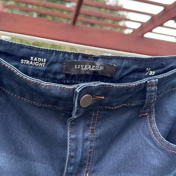 Liverpool Jeans Company Dark Blue Straight Leg Jeans - Picture 4 of 13